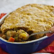 Pot Pie with Pumpkin Biscuit Crust