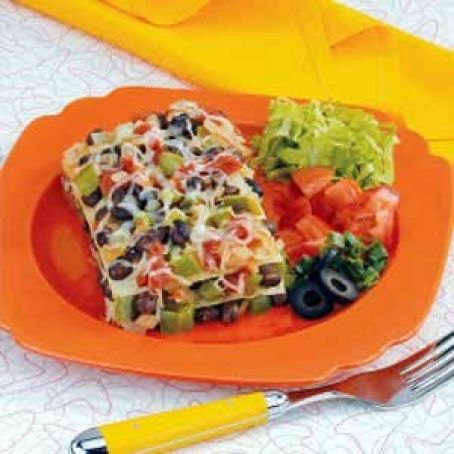 Black Bean Tortilla Casserole