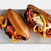 Cheesesteaks with Peppers and Onions