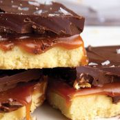 Salted Chocolate-Caramel Shortbread Bars
