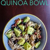 Crockpot Southwest Chicken & Quinoa Bowl - A Caffeinated Brunette