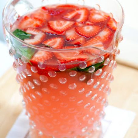 Strawberry basil Margaritas