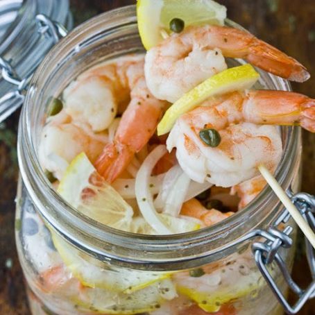 Southern-Style Pickled Shrimp (24 hours)