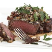 Beef Tenderloin with Roquefort-Pecan Butter