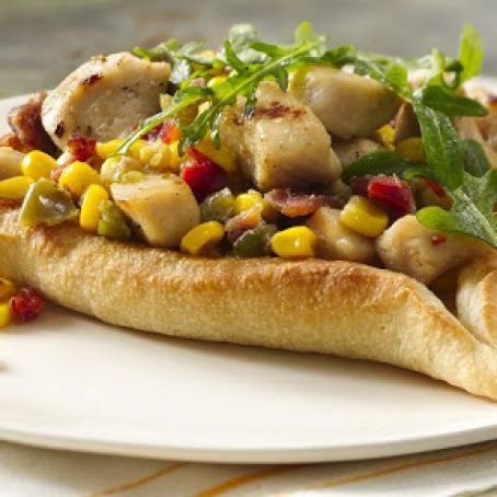 Honey Chicken and Corn Rafts