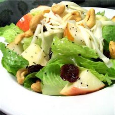 Winter Fruit Salad with Lemon Poppyseed Dressing