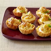 Goat Cheese Tartlets with Spiced Apple-Fig Compote