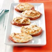 Tomato Slices: Four-Cheese, Broiled