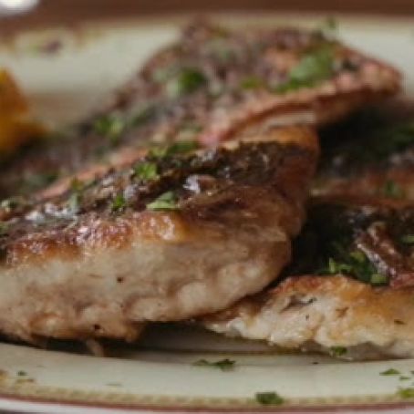 Pan Roasted Fish Fillets with Herb Butter