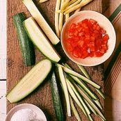 Ribbon Zucchini with Yellow Wax Beans