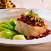 Steamed Sea Bass with Chili XO Sauce