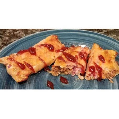 BBQ Pulled Pork Egg Rolls