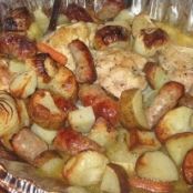 Italian Chicken, Sausage & Potato Bake*****