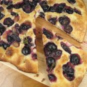 Grape Focaccia with Rosemary