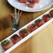 Frozen Basil, Mint, Lime and Chili Watermelon