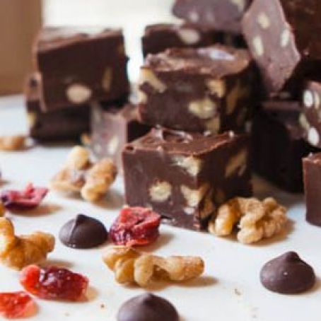 Cranberry Walnut Rum Fudge
