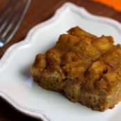 Vegan Pumpkin Bourbon Bread Pudding