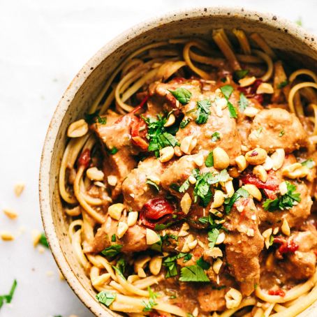 THAI PEANUT CHICKEN - SLOW COOKER 