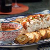 Cream Cheese Crab Spread with Homemade Crostini