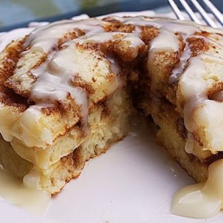 Cinnamon Roll Pancakes Recipe!  Suzi Brown
