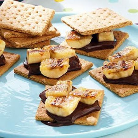 Dark Chocolate Banana S'mores