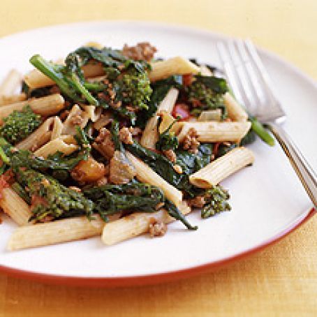 Weight WatchersPasta with Broccoli Rabe and Bolognese Sauce