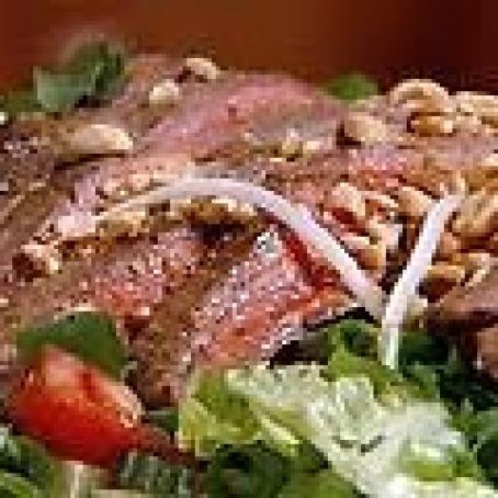 Steak Salad with Peanut-Lime Vinaigrette