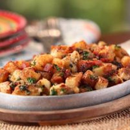 Rosemary Home Fries with Pancetta, Parmesan and Parsley