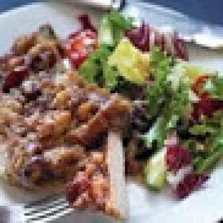 Tangy Pork Chop Stuffing Bake