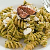 Fast & Fresh Pesto Pasta with Roasted Figs