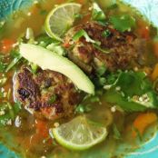 Caldo de Albóndigas (Chicken and Vegetable Fritter Soup)