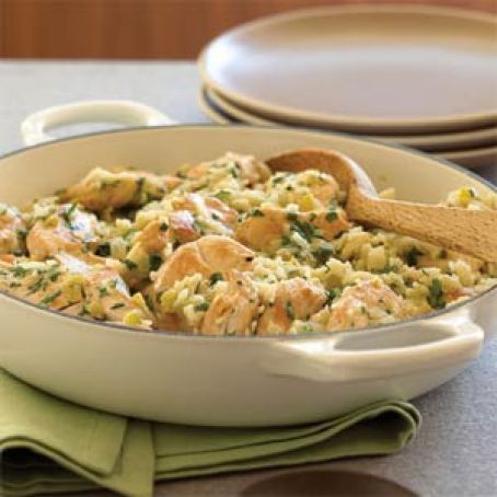 Chicken with Chile-Cheese Rice