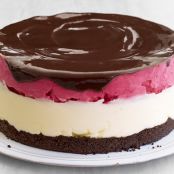 Lemon-Raspberry Sorbet Cake