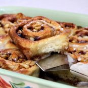 No Yeast- Apple Cinnamon Rolls with Maple Icing