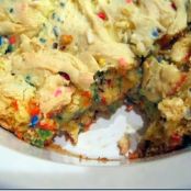 Cake batter blondies