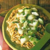 Asian Cucumbers and Pasta