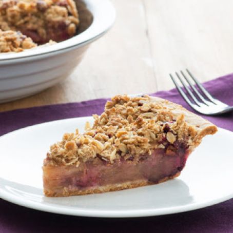 Poppy Seed Apple & Berry Crumble Pie