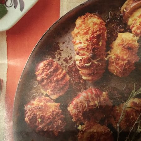 Cheesy Hasselback New Potatoes