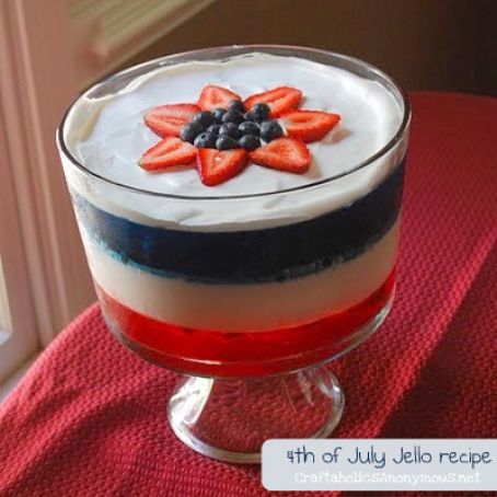Red, White, & Blue Jello