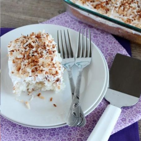 Coconut Cream Poke Cake
