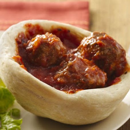 Meatballs in Mini Bread Bowls