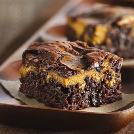 Pumpkin Swirl Brownies