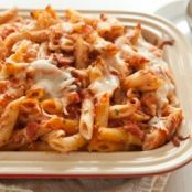 Skinny 3-cheese Penne Pasta Bake