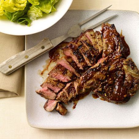 Grilled BBQ T-Bone Steak