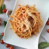 Fresh Linguine with Butter Roasted Tomato Sauce