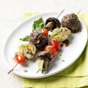 Fontina-Stuffed Meatball Kabobs