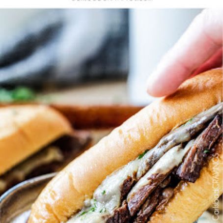 Slow Cooker French Dip Sandwiches