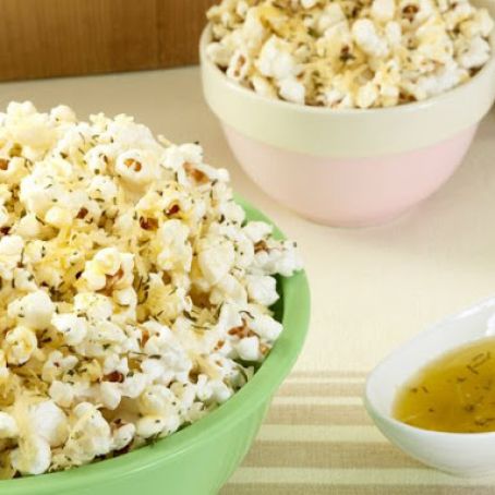 Popcorn with Herbs de Provence and Asiago Cheese