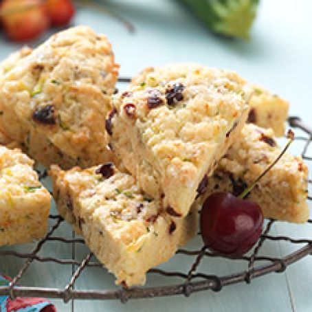 Cherry-Zucchinni Scones