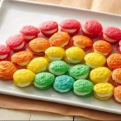 Mini Rainbow Whoopie Pies